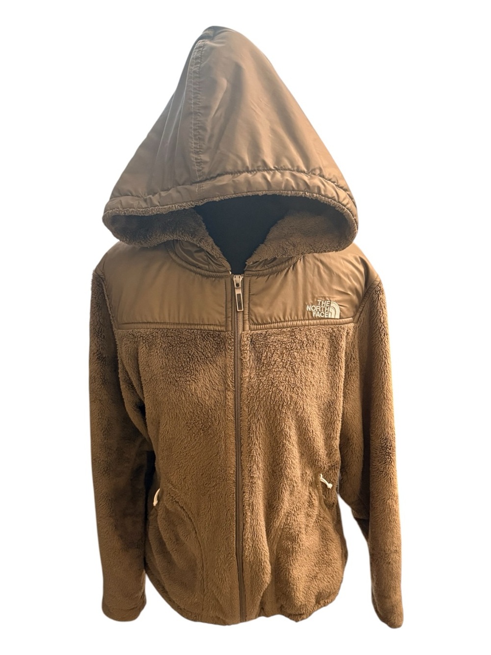The North Face Hooded Fleece Jacket collegiate fall flannel girlhoodcore cozy M